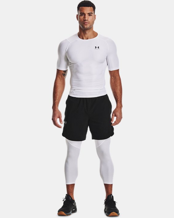 Men's UA Iso-Chill ¾ Leggings, White, pdpMainDesktop image number 3